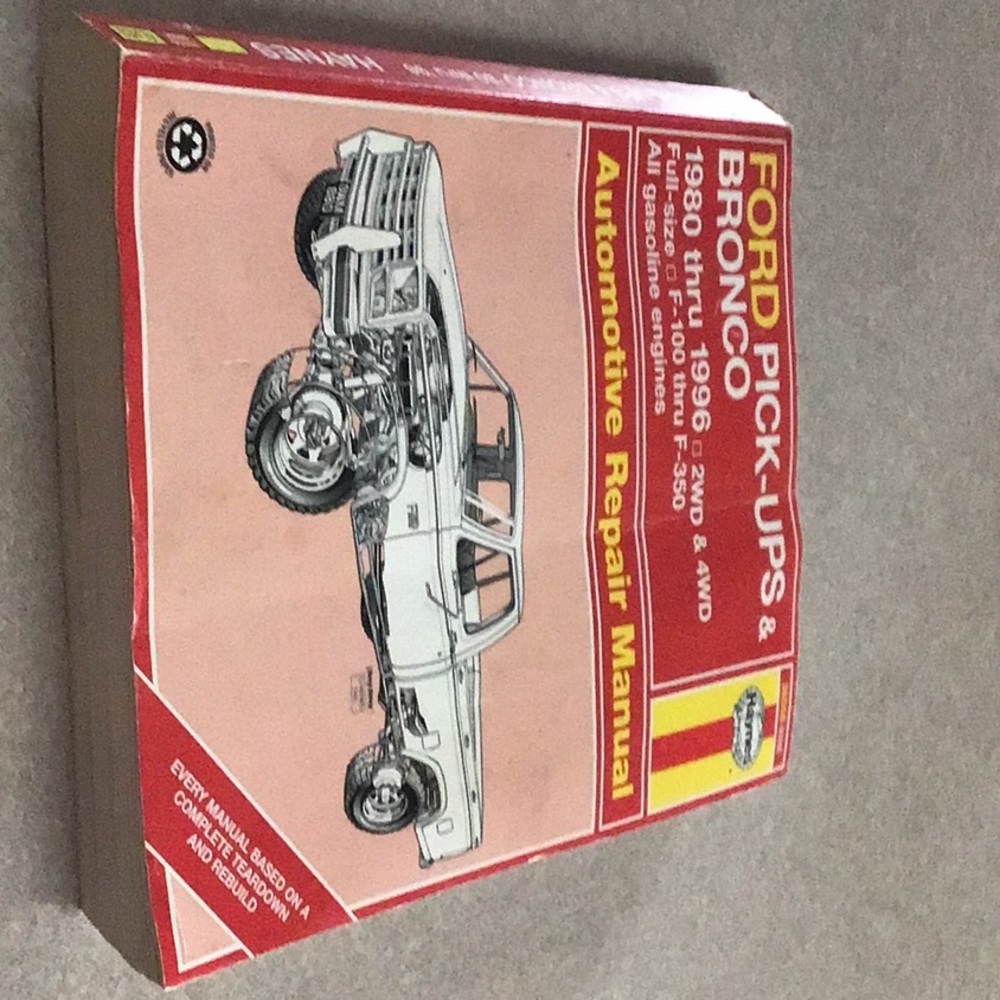 Haynes, FORD pick -ups & bronco automotive repair manual, 1980-1996